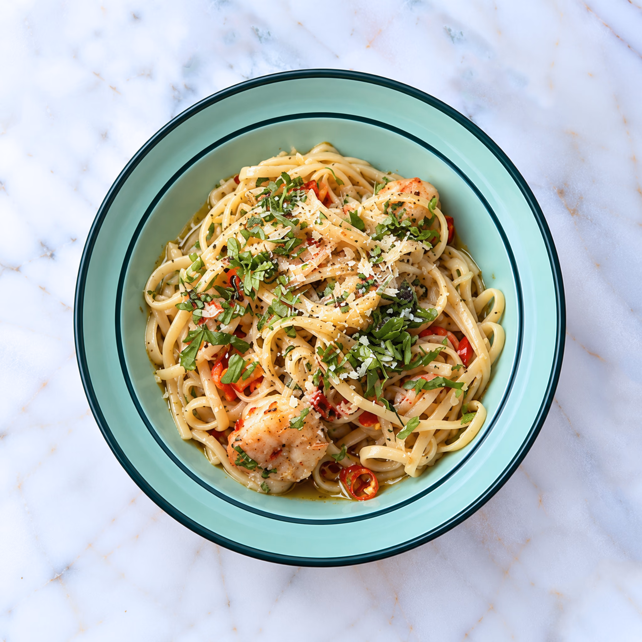 Praha's Prawn Linguine